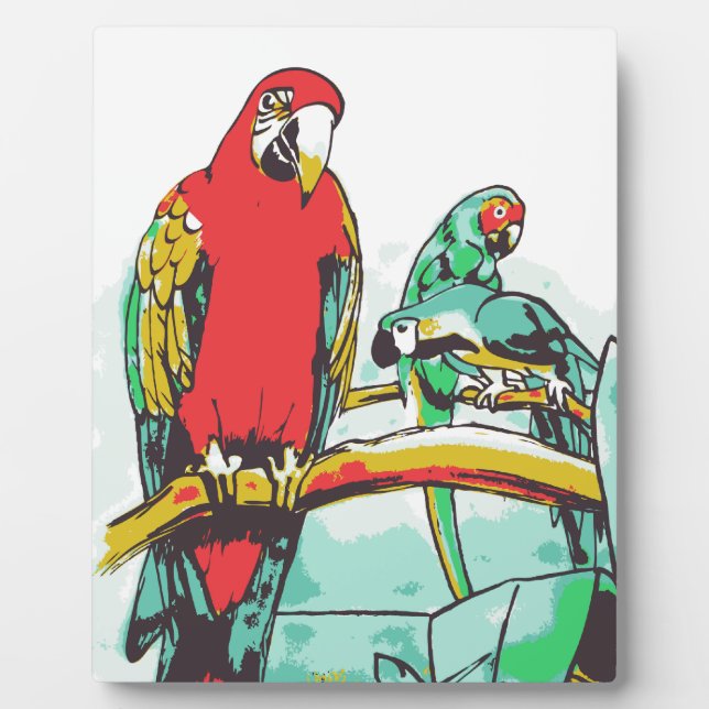 Placa Expositora Parrot Trio (Frente)