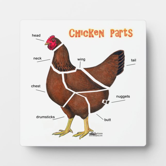 Placa Expositora Partes de Pollo (Frente)