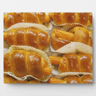 Placa Expositora Pastel de Perro caliente... Comida de postre asiát