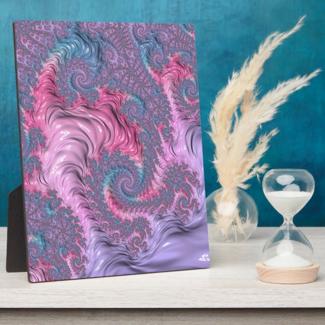 Placa Expositora Pastel Fractal (Lado)