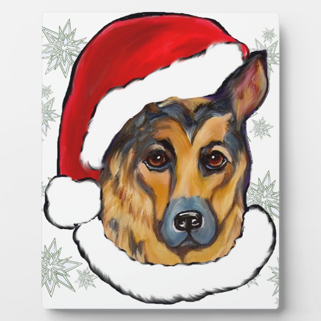 PLACA EXPOSITORA PASTOR ALEMÁN (Frente)