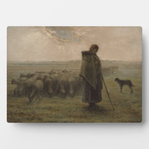 Placa Expositora Pastora y su rebaño   1862-63