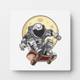 Placa Expositora Patinador Astronauta