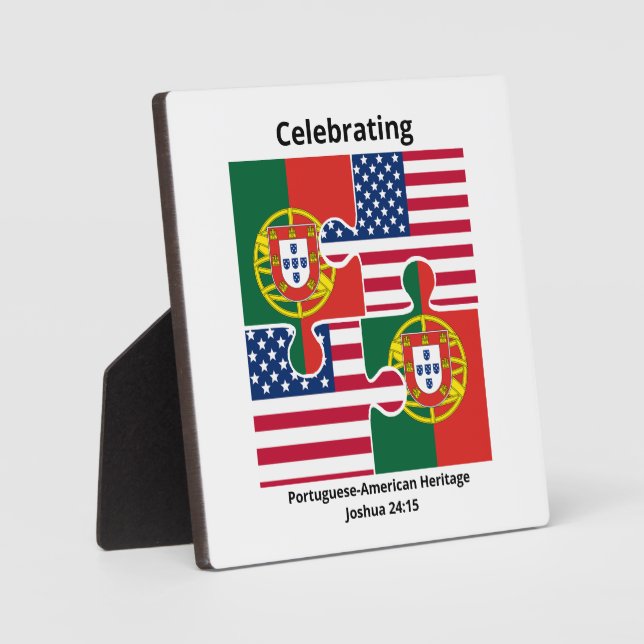 Placa Expositora PATRIMONIO PORTUGUÉS ESTADOUNIDENSE Christian (Anverso)