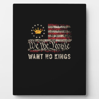Placa Expositora Patriotic Politics Protest No Kings In America