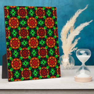 Placa Expositora Patrón abstracto boho elegante moderno floral #504