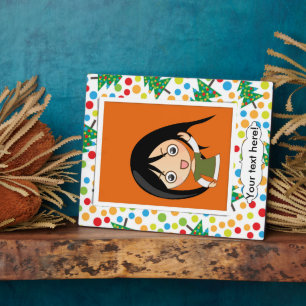 Placa Expositora patrón de árboles de Navidad