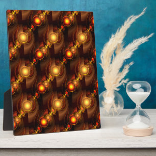 Placa Expositora Patrón de arte abstracto boho elegante moderno dor