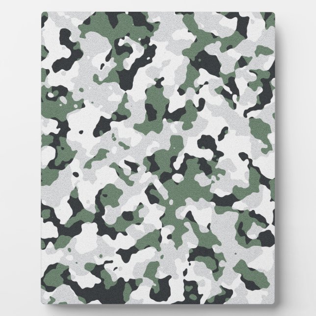 Placa Expositora Patrón de camuflaje verde (Frente)