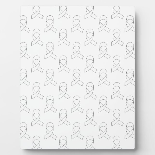 Placa Expositora Patrón de cinta blanca (Frente)