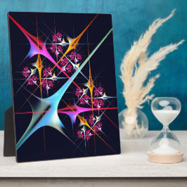 Placa Expositora Patrón de color de arte de color rosa floral moder