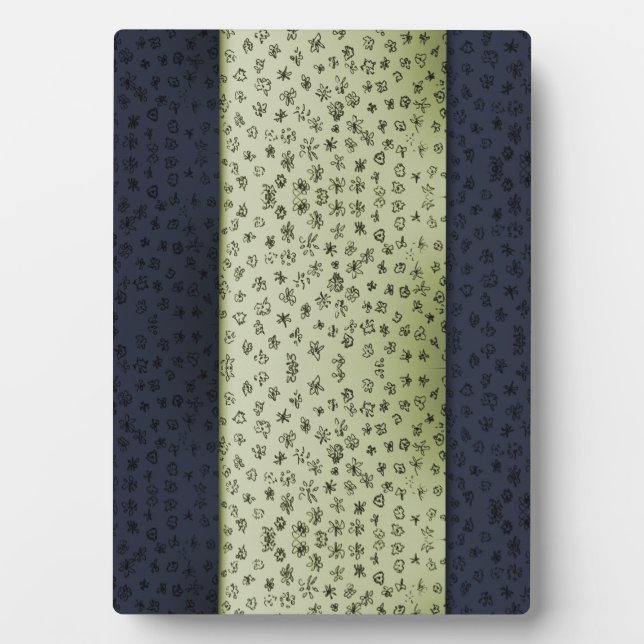 Placa Expositora Patrón de flores (Frente)