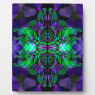 Placa Expositora Patrón de flores de Kaleidoscope