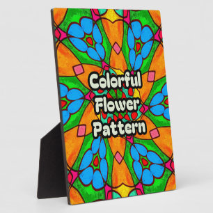 Placa Expositora Patrón de flores estéticas