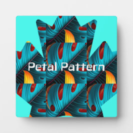 Placa Expositora Patrón de hoja de palma verde