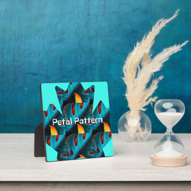 Placa Expositora Patrón de hoja de palma verde (in situ)