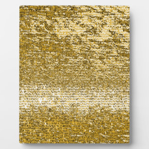 Placa Expositora Patrón de mosaico dorado