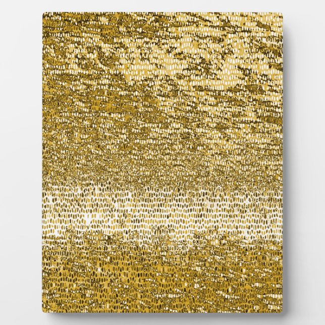 Placa Expositora Patrón de mosaico dorado (Frente)