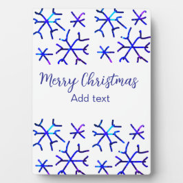 Placa Expositora Patrón de Navidades de copos de nieve brillantes m