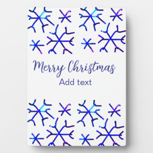 Placa Expositora Patrón de Navidades de copos de nieve brillantes m
