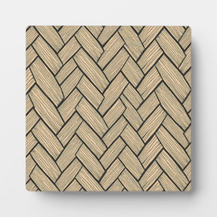 Placa Expositora Patrón de parquet de madera en espina de arenque