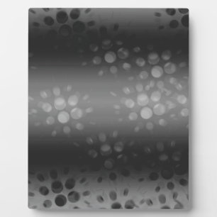 Placa Expositora Patrón de ráfagas punteadas - Negro, gris, blanco