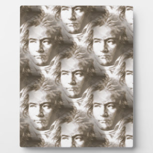 Placa Expositora Patrón de retrato de Beethoven