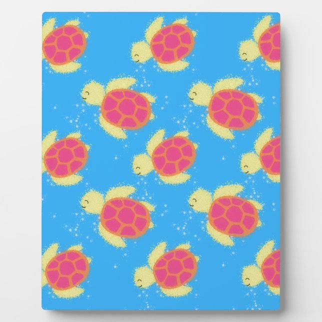 Placa Expositora Patrón de tortuga marina (Frente)