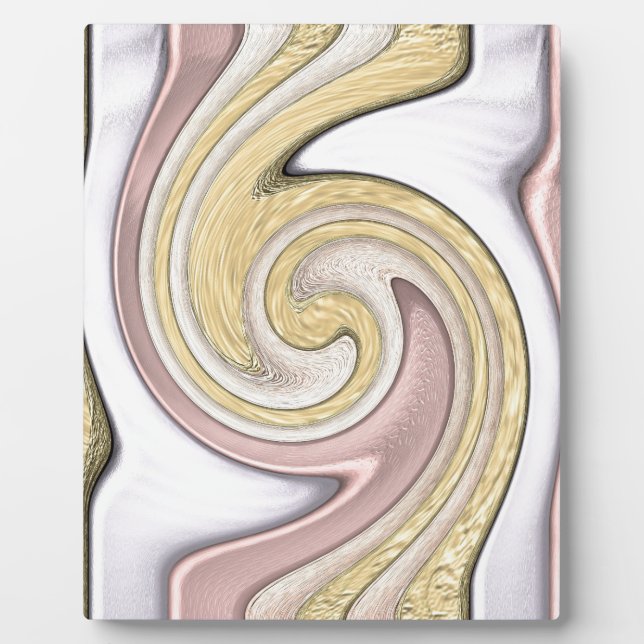 Placa Expositora Patrón metalizado con brillo (Frente)