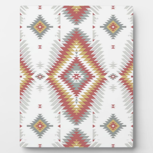 Placa Expositora Patrón nativo americano (Frente)