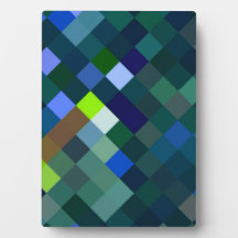 Patrón Pixelado - Azul