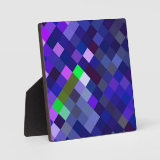 Placa Expositora Patrón Pixelado - Índigo