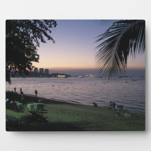 Placa Expositora Pattaya Beach Sunset... Chonburi (Tailandia)