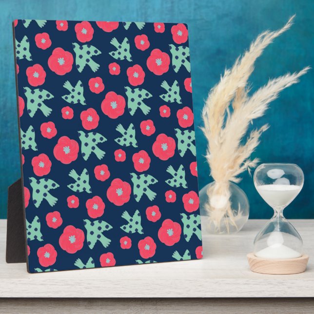 Placa Expositora Pattern_7_camellia y bird_1 (Lado)