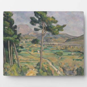 Placa Expositora Paul Cezanne Paisaje con viaducto