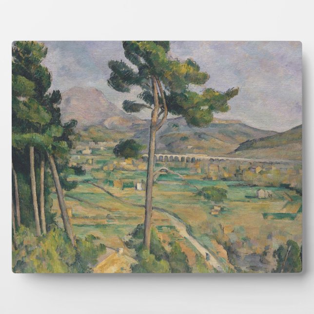 Placa Expositora Paul Cezanne | Paisaje con viaducto (Frente)