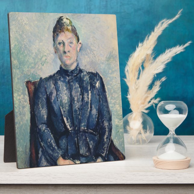 Placa Expositora Paul Cezanne | Retrato de Madame Cezanne, c.1890 (Lado)