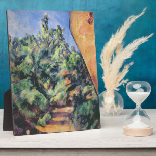 Placa Expositora Paul Cezanne   Roca roja, c.1895 (aceite sobre lie