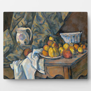 Placa Expositora Paul Cezanne Vida residual con manzanas y meloco