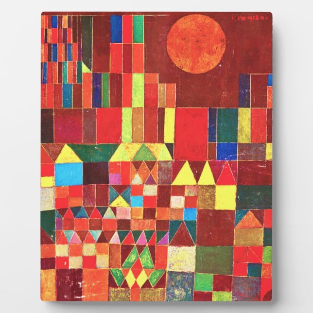 Placa Expositora Paul Klee - Castillo Y Sol (Frente)