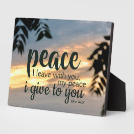 Placa Expositora "Paz Que Me Voy Contigo" Plaque De Tabletop
