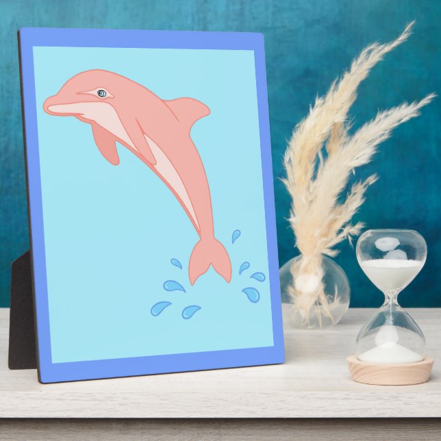 Placa Expositora Peaches el delfín rosado (Lado)