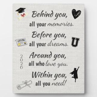 Placa Expositora Pedestal Sign for Graduate