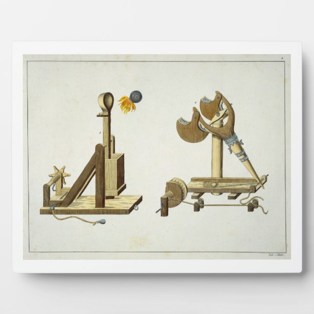 Placa Expositora Pelea con 'Fuego griego', plato de 'A History of t (Frente)