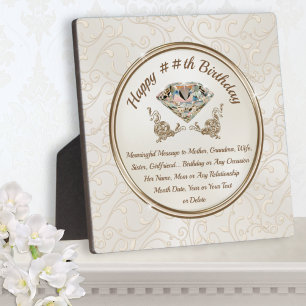 Placa Expositora Pensador personalizado para ella, cumpleaños Perso
