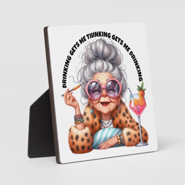 Placa Expositora Pensar y Beber (Anverso)