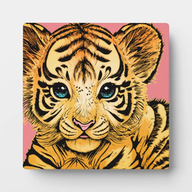 PLACA EXPOSITORA PEQUEÑO TIGRE (Frente)