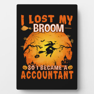 Placa Expositora Perdí mi fiesta de Witch Halloween