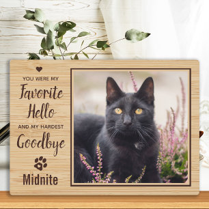 Placa Expositora Pérdida de Mascota Memorial de Gato