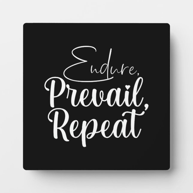 Placa Expositora Perdurar, Prevalecer - Hustle, Gimnasio, Motivació (Frente)